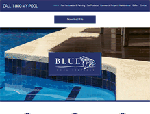 Tablet Screenshot of bluediamondpools.com.au